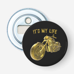 „It’s My Life“: Golden Bike 3D - Bottle Opener
