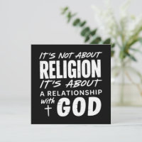 It’s Not About Religion Faith Statement Spiritual 