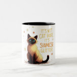 It’s Not Cat Hair, It’s Siamese Glitter Two-Tone Coffee Mug<br><div class="desc">A funny and relatable design for Siamese cat owners,  celebrating the fluff and charm of these adorable cats.</div>