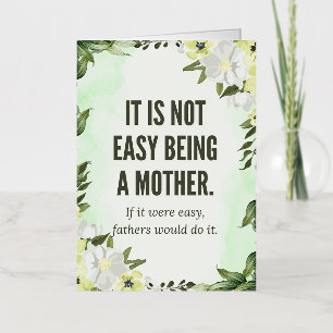 "It’s Not Easy Being a Mother" – The Golden Girls  Foil Greeting Card