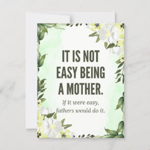 "It’s Not Easy Being a Mother" – The Golden Girls  Postcard