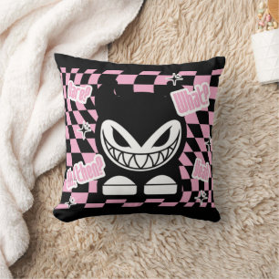 It’s Not Labubou, It’s Lachouchou Pink Aesthetic Throw Pillow