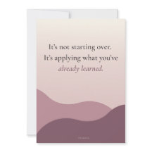 It’s Not Starting Over | Reflection