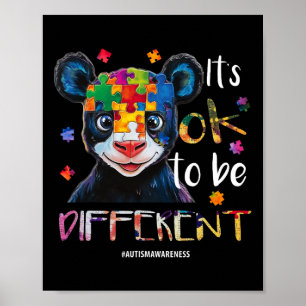 It’s Ok To Be Different - Autism Awareness Panda Poster