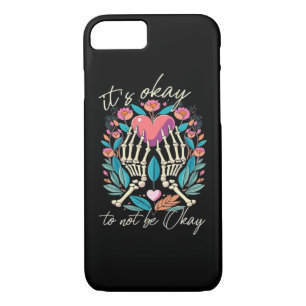 It’s Ok To Not Ok - Skeleton Hands With Heart  Case-Mate iPhone Case