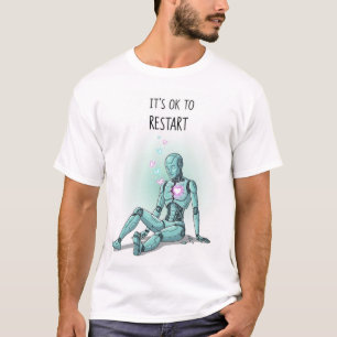 It’s OK to Restart Cyber Aesthetic Men tshirt