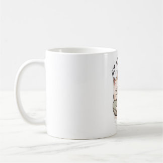 "It’s Okay to Rest – Minimalist Tiny Sleeping Cat Coffee Mug