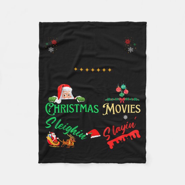 It’s Penguin-ing To Look A Lot Like Christmas Peng Fleece Blanket (Front)