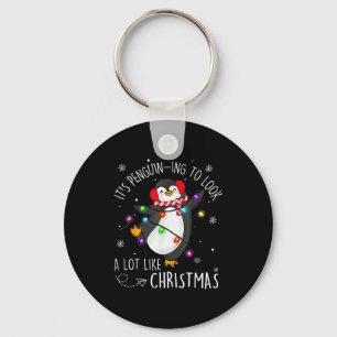 It’s Penguin-ing To Look A Lot Like Christmas Peng Keychain