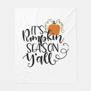 It’s Pumpkin Season Y’all Fleece Blanket