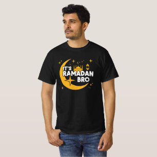 It’s Ramadan Bro Happy Fasting Islamic Crescent  T-Shirt