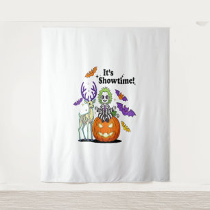 It’s Showtime Funny Halloween Tapestry