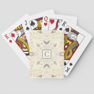 It’s So Ivory Geometric Abstract Pattern  Playing Cards