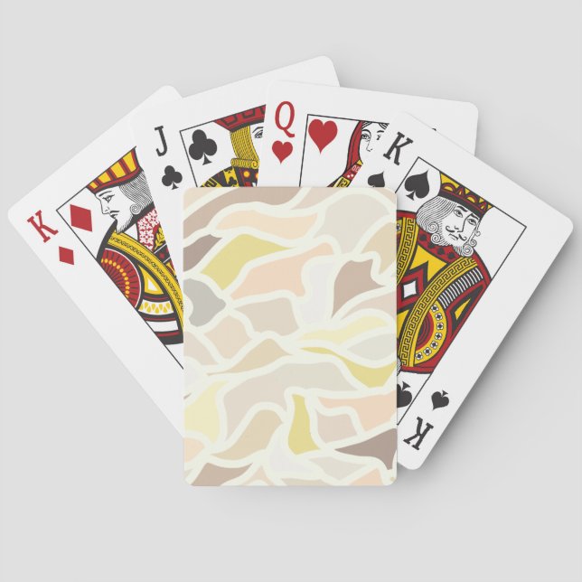 It’s So Ivory Geometric Abstract Pattern  Playing Cards (Back)