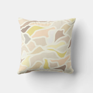 It’s So Ivory Geometric Abstract Pattern Throw Pillow