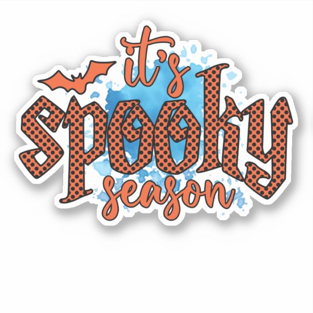 It’s Spooky Season – Orange Polka Dot (Front)