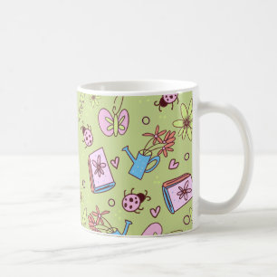 It’s Springtime Book Lovers Colourful Doodles Coffee Mug