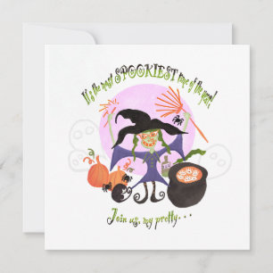 “It’s the most SPOOKIEST time of the year!” Invitation