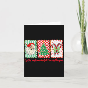 It’s The Most Wonderful Time Of Year Retro Christm Card