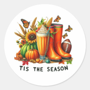 It’s the season classic round sticker