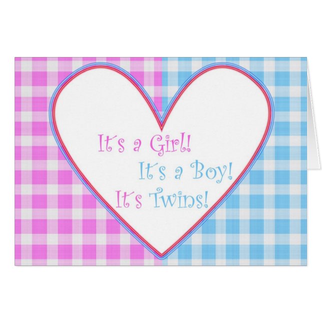 It´s Twins! Card (Front Horizontal)