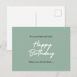 It’s Your Special Day – Happy Birthday Postcard