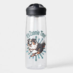 It’s Zoomie Time Australian Shepherd Water Bottle