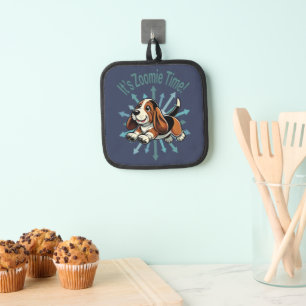 It’s Zoomie Time Basset Hound Pot Holder