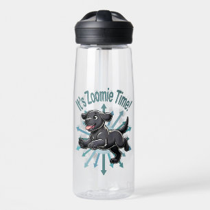 It’s Zoomie Time Black Lab Water Bottle