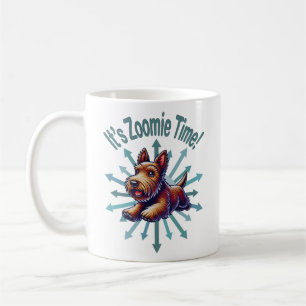It’s Zoomie Time Brown Scotty Coffee Mug