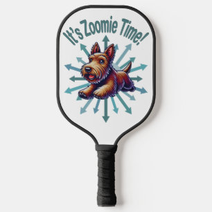 It’s Zoomie Time Brown Scotty Pickleball Paddle