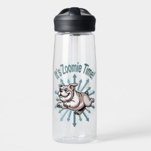 It’s Zoomie Time Bulldog Water Bottle