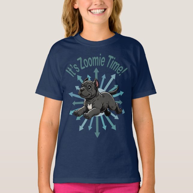 It’s Zoomie Time Cane Corso T-Shirt (Front)