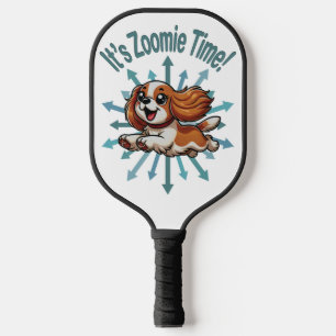 It’s Zoomie Time Cavalier Spaniel Pickleball Paddle
