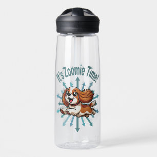It’s Zoomie Time Cavalier Spaniel Water Bottle