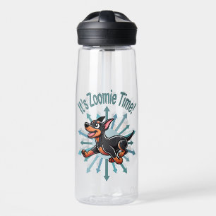It’s Zoomie Time Doberman Pincher Water Bottle