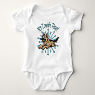 It’s Zoomie Time German Shepherd Baby Bodysuit