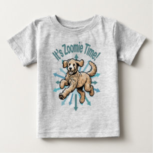 It’s Zoomie Time Golden Doodle Baby T-Shirt