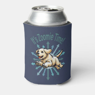 It’s Zoomie Time Golden Lab Can Cooler