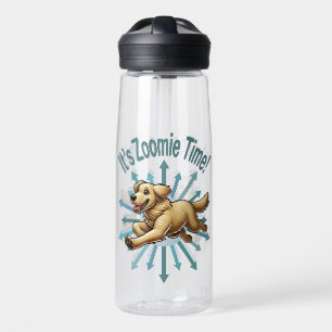 It’s Zoomie Time Golden Retriever Water Bottle
