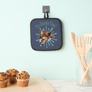 It’s Zoomie Time Hound Dog Pot Holder