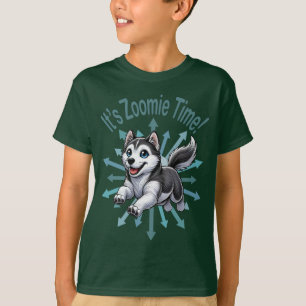 It’s Zoomie Time Husky T-Shirt