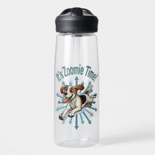 It’s Zoomie Time Medium Beagle Mutt Water Bottle