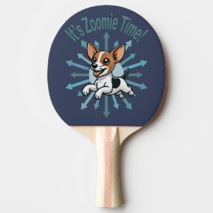 It’s Zoomie Time Rat Terrier Ping Pong Paddle
