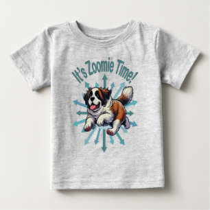 It’s Zoomie Time Saint Bernard Baby T-Shirt