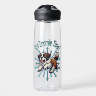 It’s Zoomie Time Saint Bernard Water Bottle