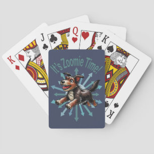 It’s Zoomie Time Terrier Mutt Playing Cards