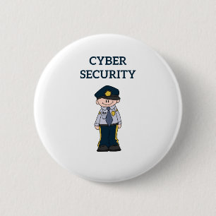 IT Security: Digital Defender 2 Inch Round Button