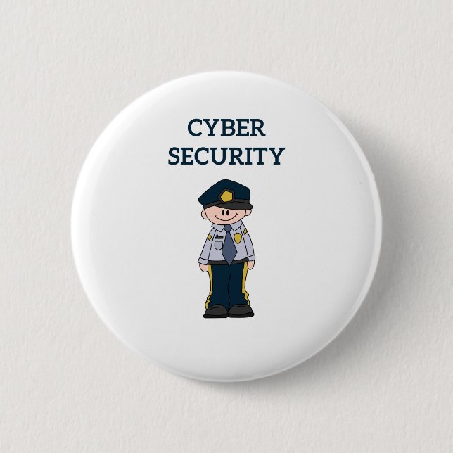 IT Security: Digital Defender 2 Inch Round Button (Front)
