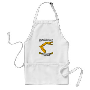 It Should Work In Theory Tshirt Robotics Engineer Standard Apron